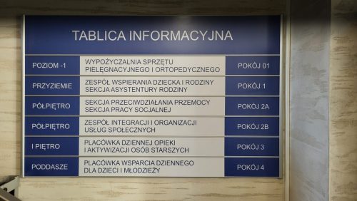 Tablica informacyjna, modułowa
